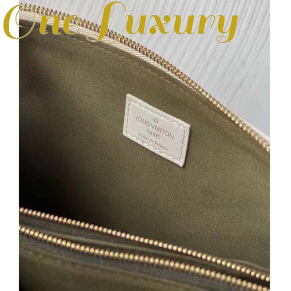 Replica Louis Vuitton LV Women Coussin PM Handbag Cream Monogram-Embossed Puffy Lambskin Calfskin 12
