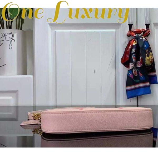 Replica Louis Vuitton LV Women Easy Pouch Pink Monogram Empreinte Embossed Supple Grained Cowhide 5
