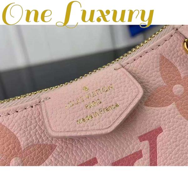 Replica Louis Vuitton LV Women Easy Pouch Pink Monogram Empreinte Embossed Supple Grained Cowhide 8