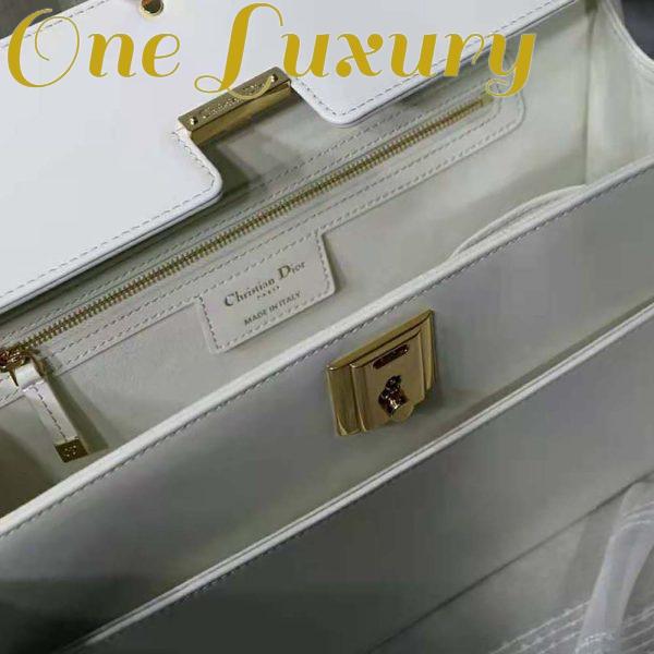 Replica Dior Women Parisienne Bag Latte Smooth Calfskin 10