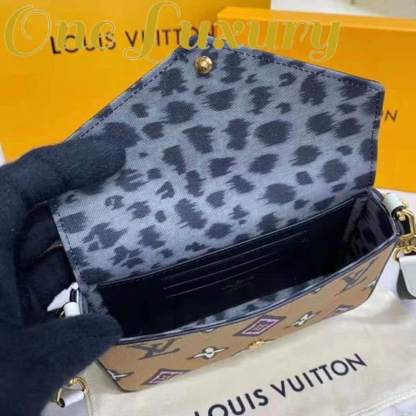 Replica Louis Vuitton LV Women Félicie Strap Go Pochette Arizona Beige Crème Monogram Coated Canvas 14