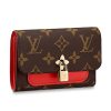 Replica Louis Vuitton LV Women Flore Wallet in Monogram Coated Canvas and Calf Leather 4