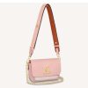 Replica Louis Vuitton LV Women Lockme Tender Rosewater Pink Grained Calf Leather