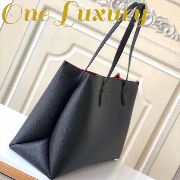 Replica Louis Vuitton LV Women Lockme Shopper Black Grained Calf Leather 6