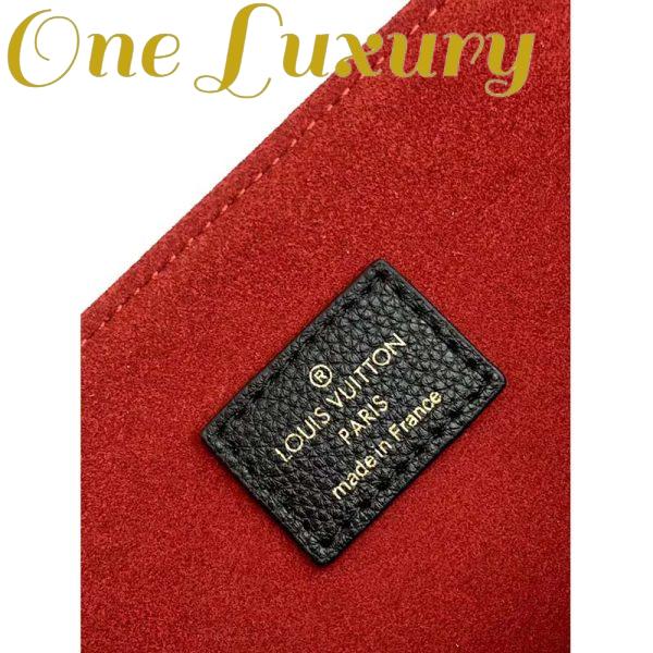 Replica Louis Vuitton LV Women Lockme Shopper Black Grained Calf Leather 12