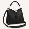Replica Louis Vuitton LV Women Maida Hobo Handbag Black Embossed Grained Cowhide Leather