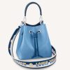 Replica Louis Vuitton LV Women NéoNoé BB Bucket Bag Blue Epi Grained Cowhide