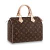 Replica Louis Vuitton LV Women Speedy 25 Bag in Monogram Coated Canvas-Brown