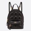 Replica Dior Women Mini Dior Backpack Black Cannage Lambskin