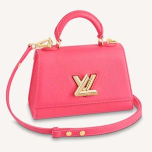 Replica Louis Vuitton LV Women Twist One Handle BB Handbag Dragon Fruit Pink Taurillon 2