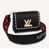 Replica Louis Vuitton LV Women Twist PM Handbag Black Epi Grained Calfskin Leather