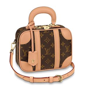 Replica Louis Vuitton LV Women Valisette BB Handbag in Monogram Canvas-Brown