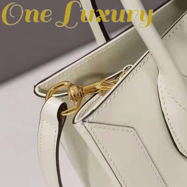 Replica Gucci GG Unisex Jackie 1961 Medium Tote Bag White Leather Gold Toned Hardware 14