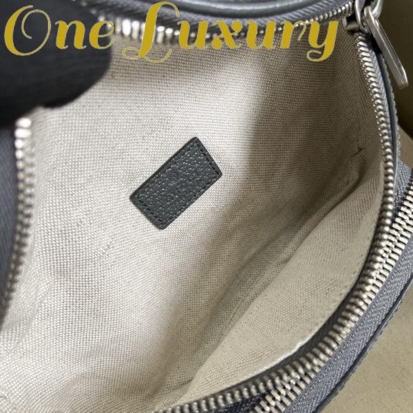 Replica Gucci GG Unisex Ophidia Belt Bag Grey Black GG Supreme Canvas Double G 11