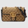 Replica Gucci GG Women GG Marmont Mini Bag Beige Original Canvas