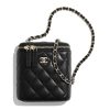 Replica Chanel Women Small Mini Vanity with Classic Chain Lambskin-Black