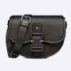 Replica Dior Unisex CD Gallop Messenger Bag Black Grained Calfskin Interior Embossed Signature