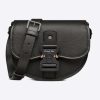Replica Dior Unisex CD Mini Gallop Bag Strap Black Grained Calfskin