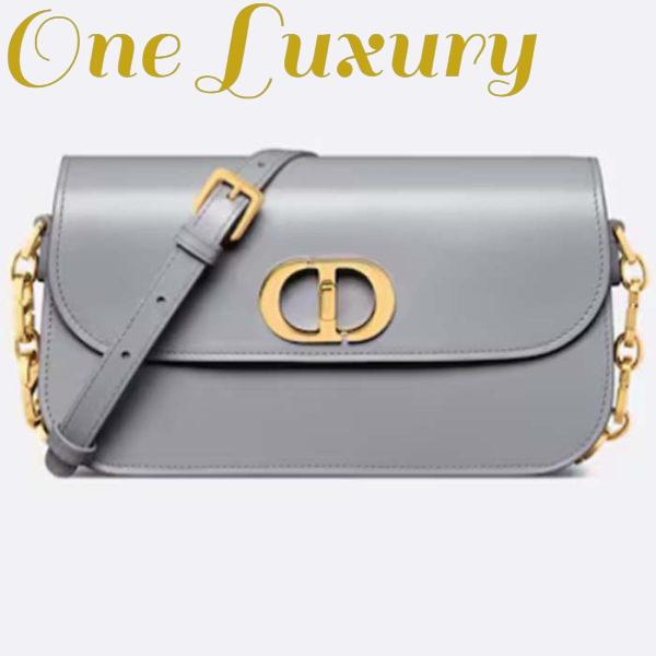 Replica Dior Women CD 30 Montaigne Avenue Bag Ethereal Gray Box Calfskin