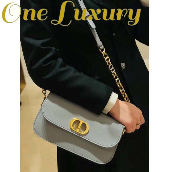 Replica Dior Women CD 30 Montaigne Avenue Bag Ethereal Gray Box Calfskin 14