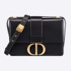 Replica Dior Women CD 30 Montaigne Bag Black Box Calfskin