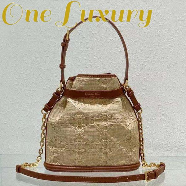 Replica Dior Women CD Medium C’est Dior Bag Natural Cannage Raffia 4